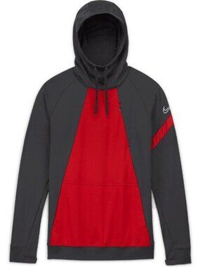 Nike Youth Boys' Team Academy 20 Hoodie CT7551 Gray Red Large Hooded NWT